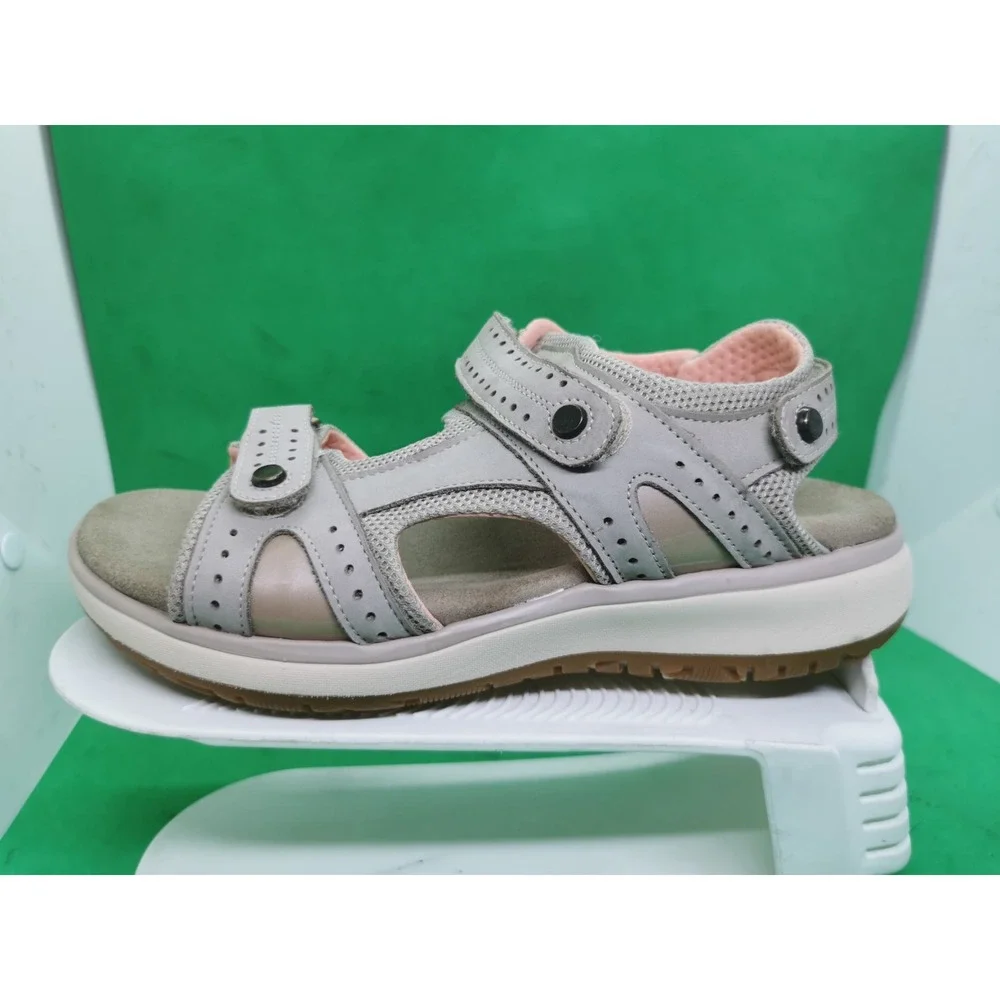 SAS Embark Sandals Womens Sz 8.5 M Taupe Walking Tripad Comfort Adjustable Strap